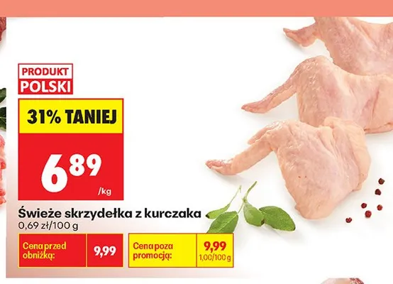 Świeże skrzydełka z kurczaka promocja w Biedronka