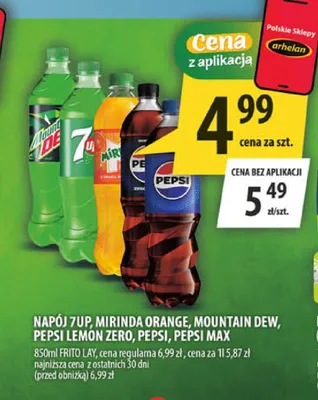 Napój gazowany Pepsi promocja w Arhelan
