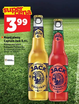 Napój piwny Captain Jack Original promocja w TOPAZ