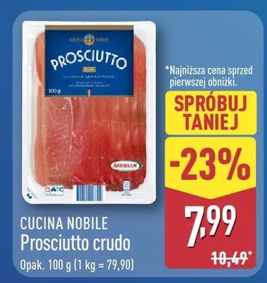 Prosciutto crudo promocja w Aldi