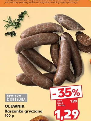 Kaszanka gryczana Olewnik promocja w Kaufland