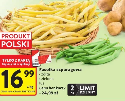 Fasolka szparagowa żółta Z Sadów i Pól promocja w Intermarche