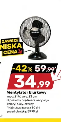Wentylator biurkowy Voltano promocja w Bricomarche