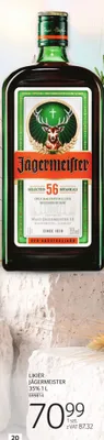 Likier Jägermeister 35% promocja w Selgros