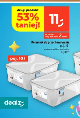 Pojemnik do przechowywania 10 l Rotho promocja w Dealz