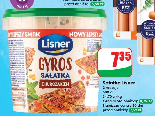 Sałatka gyros z kurczakiem promocja w Dino