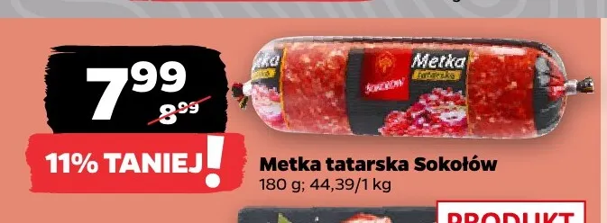 Metka tatarska Sokołów promocja w Netto