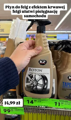 Płyn do felg z efektem krwawej felgi  Roton promocja w Biedronka