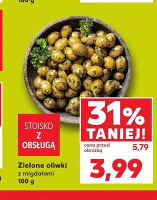 Oliwki zielone z migdałami promocja w Kaufland