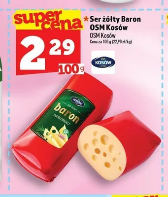 Ser żółty Baron OSM Kosów promocja w TOPAZ
