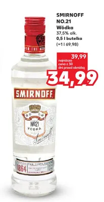 Wódka Smirnoff No.21 promocja w Kaufland