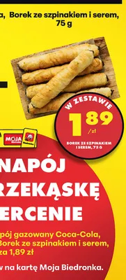 Borek ze szpinakiem i serem promocja w Biedronka