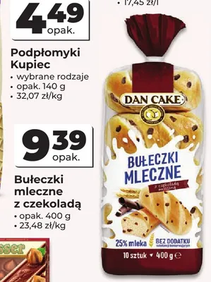 Bułeczki mleczne z czekoladą Dan Cake promocja w Odido