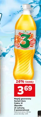 Napój gazowany Zbyszko Seria3 Zero Cukru 3 Cytryny promocja w Hitpol
