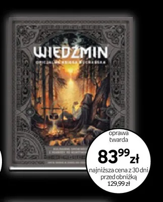 Książka Wiedźmin oficjalna książka kucharza oprawa miękka promocja w Empik