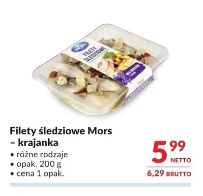 Filety śledziowe krajanka Mors promocja w Makro