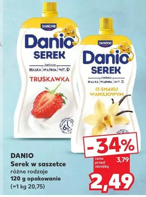 Serek w saszetce różne rodzaje promocja w Kaufland