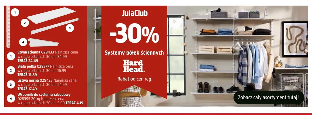 Wspornik do systemu zabudowy 20 kg Hard Head promocja w Jula