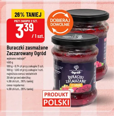 Buraczki zasmażane Zaczarowany Ogród z cebulą promocja w POLOmarket