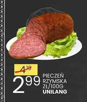 Pieczeń rzymska Unilang promocja w Wafelek