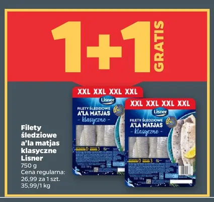 Filety śledziowe a'la matjas klasyczne Lisner promocja w Netto