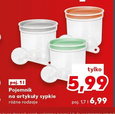 Pojemnik na artykuły sypkie 1 l promocja w Kaufland