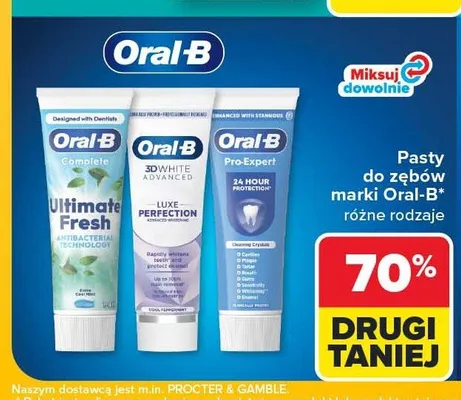 Pasta do zębów Oral-B Pro-Expert 24 Hour Protection promocja w Carrefour