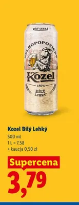 Piwo Kozel Bílý Lehký promocja w Lidl