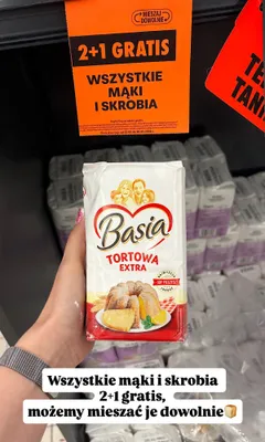 Mąka Basia Tortowa Extra promocja w Biedronka