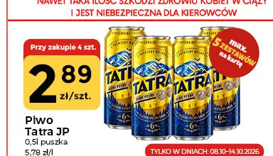 Piwo Tatra JP promocja w Społem Częstochowa