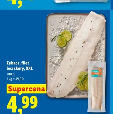 Zębacz filet bez skóry XXL promocja w Lidl
