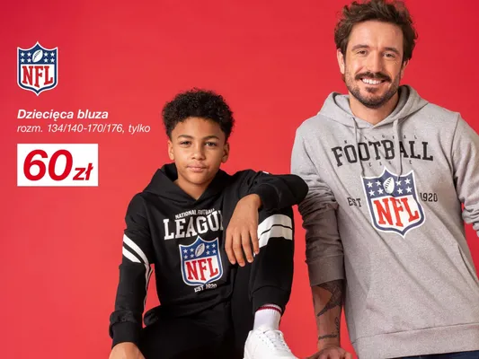 Bluza dziecięca NFL promocja w KiK