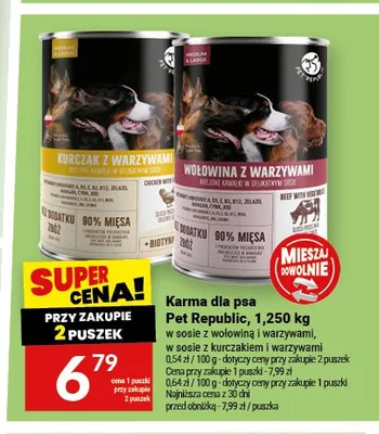 Karma dla psa Pet Republic promocja w Twój Market