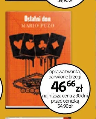 Książka Ostatni don oprawa twarda barwione brzegi promocja w Empik