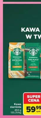 Kawa ziarnista Starbucks Pike Place Roast promocja w Carrefour