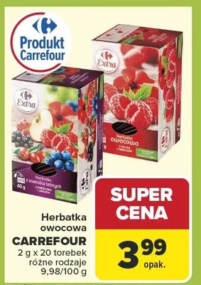 Herbatka owocowa promocja w Carrefour Market