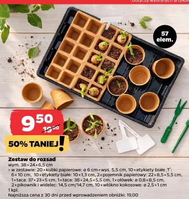 Zestaw do rozsad, 57 el. promocja w Netto