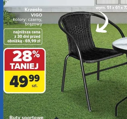 Krzesło VIGO 51x61x72cm promocja w Carrefour