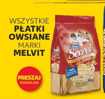 Płatki owsiane Secret promocja w Kaufland