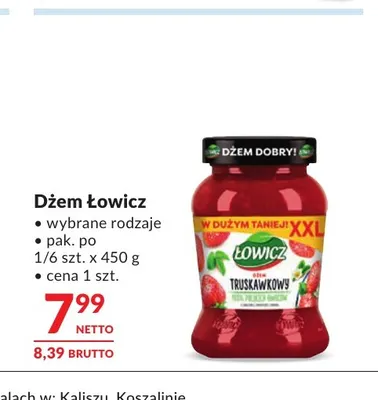 Dżem Łowicz promocja w Makro