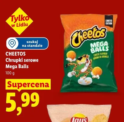 Chrupki serowe mega balls promocja w Lidl