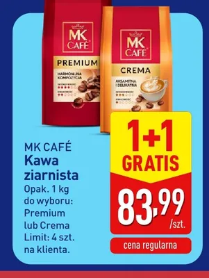 Kawa ziarnista MK Café Premium promocja w Aldi
