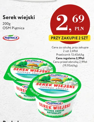 Serek wiejski Piątnica promocja w Market Point