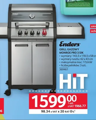 Grill gazowy Enders Monroe Pro promocja w Selgros