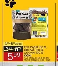 Psie kąski, gryzak, ogonki promocja w Wafelek