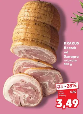 Boczek od Szwagra rolowany  promocja w Kaufland