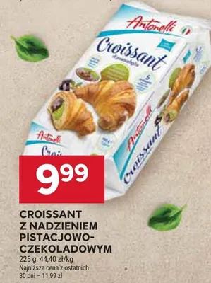 Croissant z nadzieniem pistacjowo-czekoladowym promocja w Stokrotka