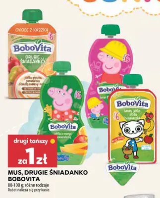 Mus drugie śniadanko BoboVita promocja w Stokrotka
