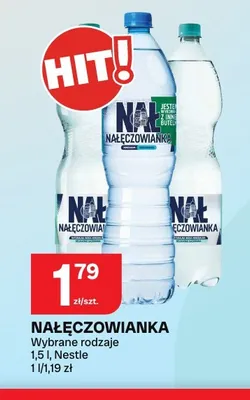 Woda niegazowana Nałęczowianka promocja w Chorten