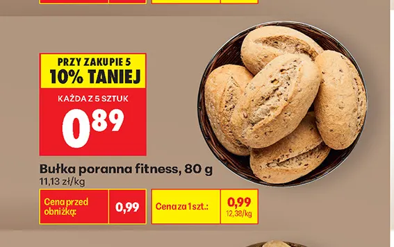 Bułka poranna fitness promocja w Biedronka
